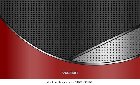 Vector illustration of metallic shiny modern background