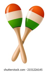 Vector illustration of Mexican maracas  