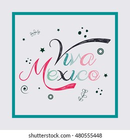 Vector illustration of a Mexico design background.