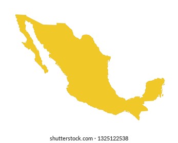 vector illustration of Mexico map