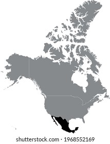 vector illustration of Mexico map