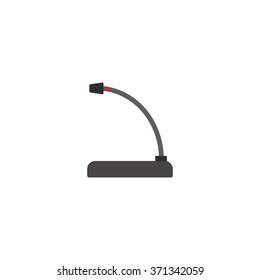 Vector illustration of mic design, logo, template and icons. Flat Style Design.