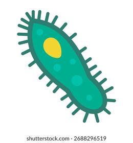 Vector illustration microbe icon. Microbe emoji emoticon. Microbe symbol.