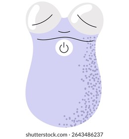 Vector illustration of a microcurrent facial device. Beauty gadget for skin lifting, toning, and anti-aging treatment. Used in home skincare routines or professional salons.