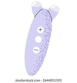 Vector illustration of a microcurrent facial device. Beauty gadget for skin lifting, toning, and anti-aging treatment. Used in home skincare routines or professional salons.