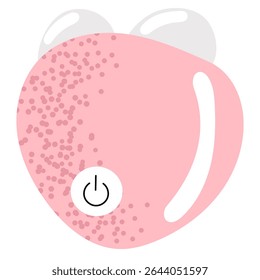Vector illustration of a microcurrent facial device. Beauty gadget for skin lifting, toning, and anti-aging treatment. Used in home skincare routines or professional salons.