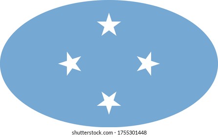 vector illustration of Micronesia flag