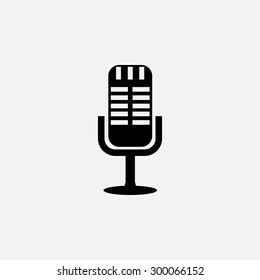 Vector illustration  microphone