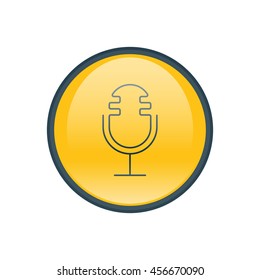 Vector illustration of microphone icon