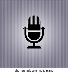Vector Illustration of Microphone Icon Black  color
