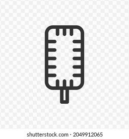 Vector illustration of microphone 
 icon in dark color and transparent background(png).