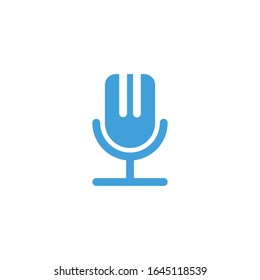 Vektorillustration, Mikrofon-Symbol-Vorlage.