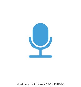 Vector illustration, microphone icon template.