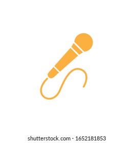 Vektorillustration, Mikrofon-Symbol-Vorlage 
