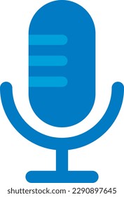 Vektorgrafik eines Mikrofons. Radialmikrofon. Tonaufzeichnung.