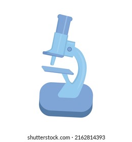 Vector illustration of a microscope