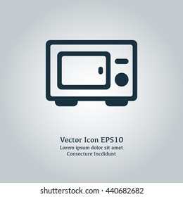 Vector illustration of microwave icon