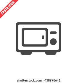Vector illustration of microwave icon on white background