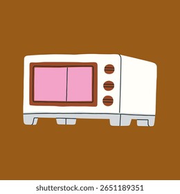 Ilustração vetorial de um micro-ondas.
ideal para ilustrar aparelhos de cozinha, receitas, tutoriais de culinária ou descrições de produtos em plataformas digitais, catálogos e campanhas de publicidade.