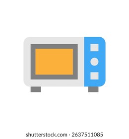 Vector illustration of an Microwave isolated on a white background