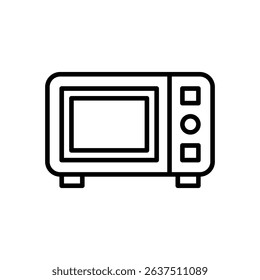 Vector illustration of an Microwave isolated on a white background