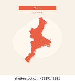 Vector illustration vector of Mie map japan