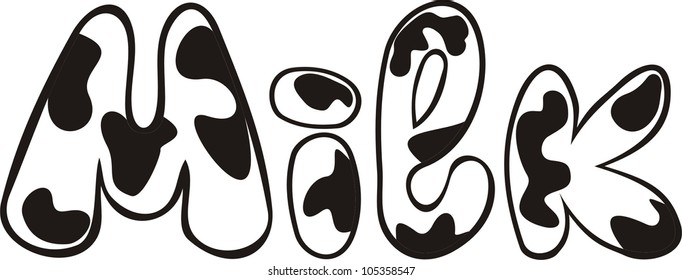 Vector illustration of milk
