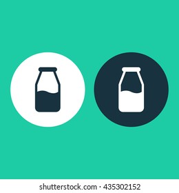 Vector illustration of milk bottle icon