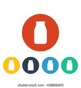 Vector illustration of milk bottle icon