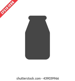Vector illustration of milk bottle icon