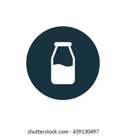 Vector illustration of milk bottle icon