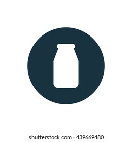 Vector illustration of milk bottle icon
