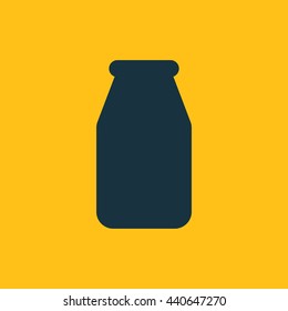 Vector illustration of milk bottle icon