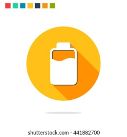 Vector illustration of milk bottle icon