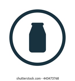 Vector illustration of milk bottle icon