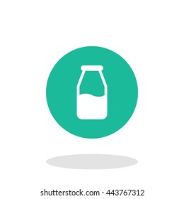 Vector illustration of milk bottle icon