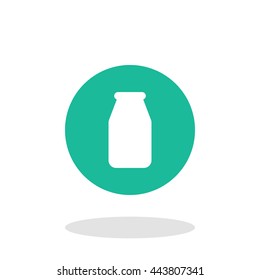 Vector illustration of milk bottle icon