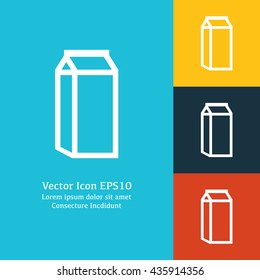 Vector illustration of milk icon