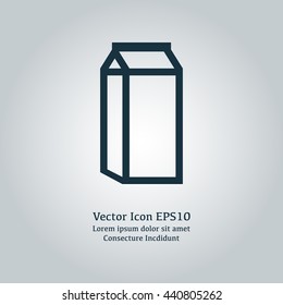 Vector illustration of milk icon