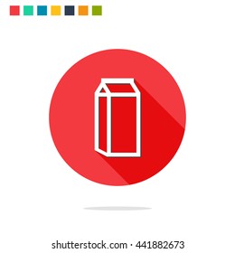 Vector illustration of milk icon