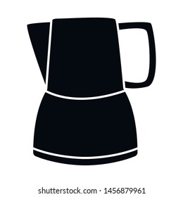 Vector illustration of milk jug icon. Jug or pitcher stock vector illustration.