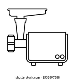 Vector illustration of mill and meat sign. Web element of mill and electric vector icon for Stock.