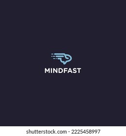 vector illustration of mind fast