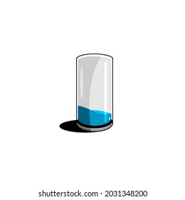 vector illustration of mineral water in a glass