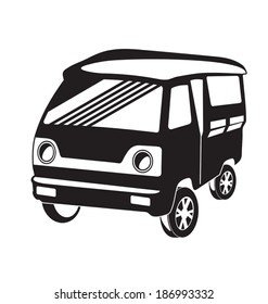 Vector illustration of mini car