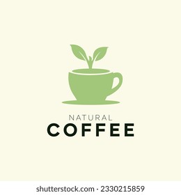 Vector illustration of minimal coffee logo