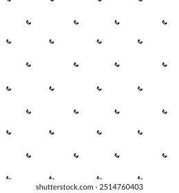 Vector illustration of a minimal pattern featuring small black butterflies on a white background. Seamless design, great for textiles and stationery.