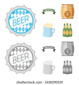 Vector illustration of minimal and pint icon. Collection of minimal and craft stock symbol for web.