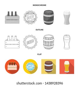 Vector illustration of minimal and pint icon. Collection of minimal and craft vector icon for stock.