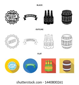 Vector illustration of minimal and pint icon. Collection of minimal and craft stock symbol for web.